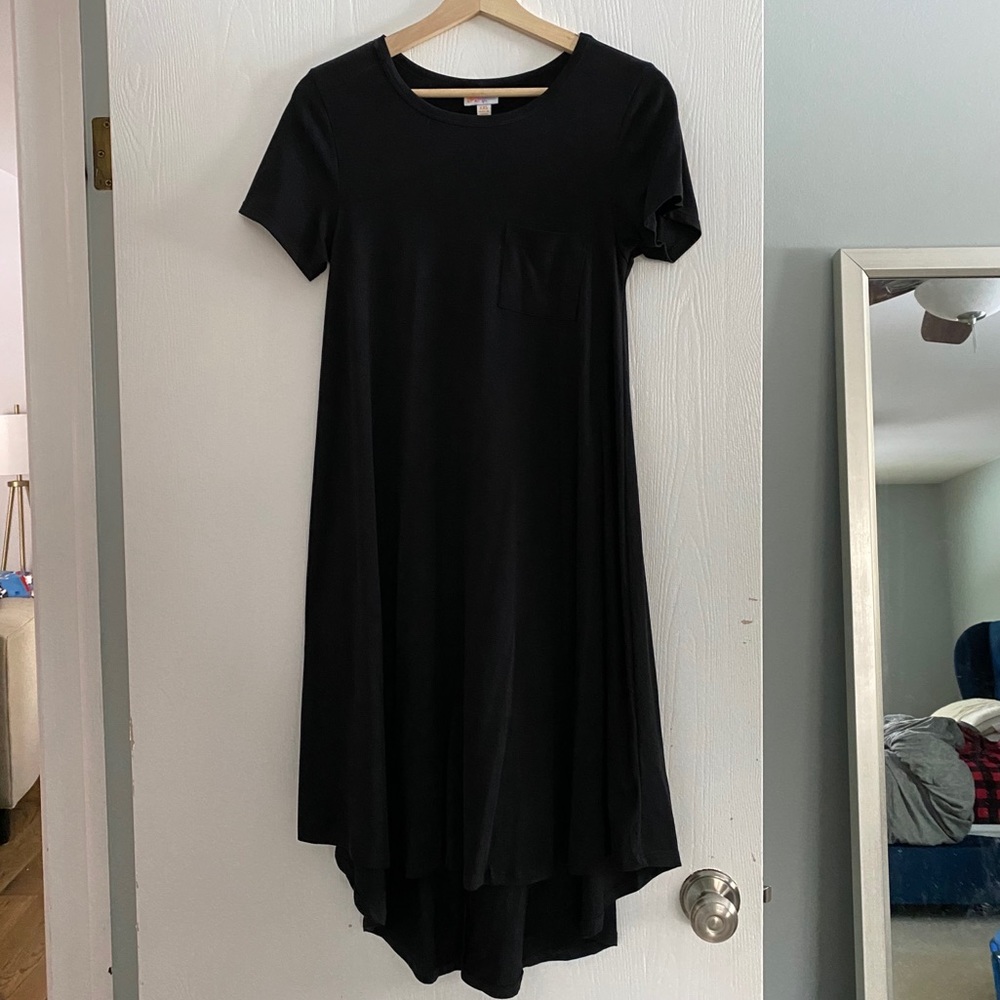 LuLaRoe Carly Dress solid black